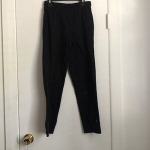 basic black track pants